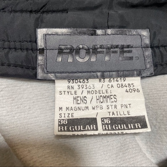 ROFFE MENS MAGNUM SKI SNOW PANTS - Picture 9 of 9